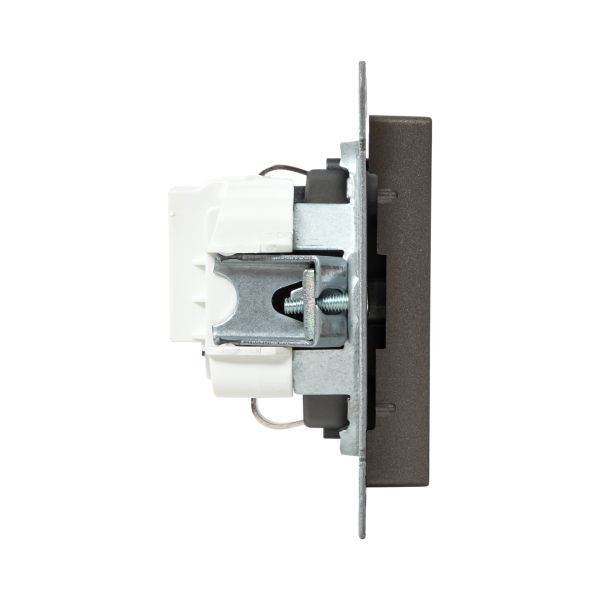 Механизм розетки, 16А, с заземлением, без шторок, мокко Эпика EKF Механизм розетки, 16А, с заземлением, без шторок, мокко Эпика EKF