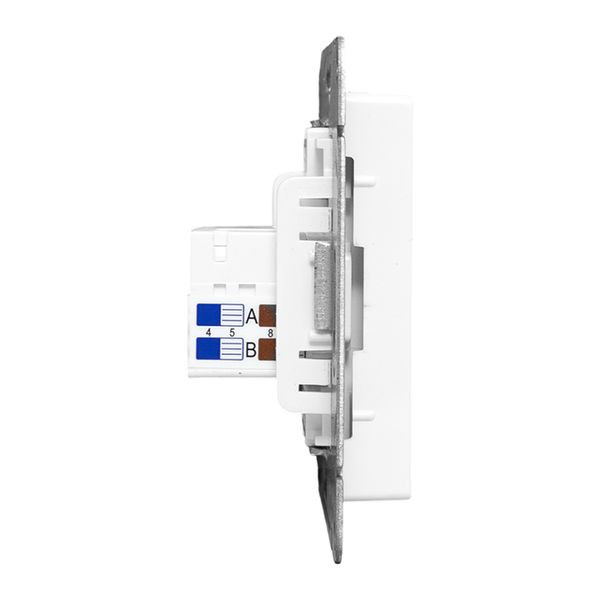 Механизм розетки HDMI+RJ45 (cat5), белый Эпика EKF Механизм розетки HDMI+RJ45 (cat5), белый Эпика EKF