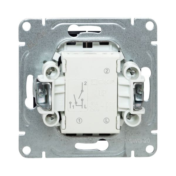 Механизм выключателя, двухклавишный, графит Эпика EKF Механизм выключателя, двухклавишный, графит Эпика EKF