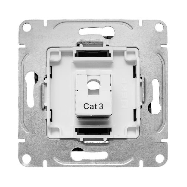 Механизм розетки RJ11, чёрный Эпика EKF Механизм розетки RJ11, чёрный Эпика EKF