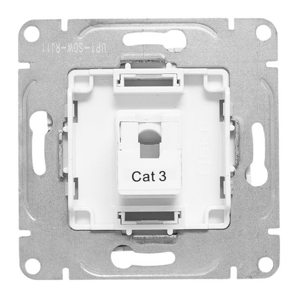 Механизм розетки RJ11, белый Эпика EKF Механизм розетки RJ11, белый Эпика EKF
