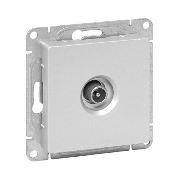 Механизм розетки TV, оконечная, алюминий Эпика EKF Механизм розетки TV, оконечная, алюминий Эпика EKF