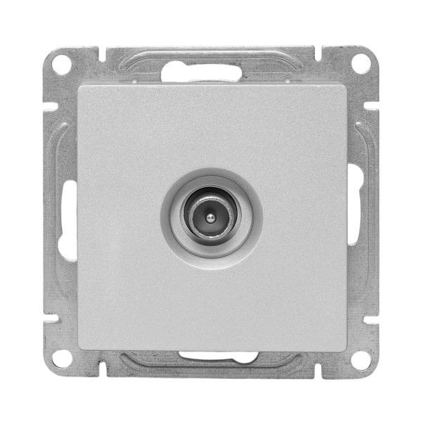 Механизм розетки TV, оконечная, алюминий Эпика EKF Механизм розетки TV, оконечная, алюминий Эпика EKF