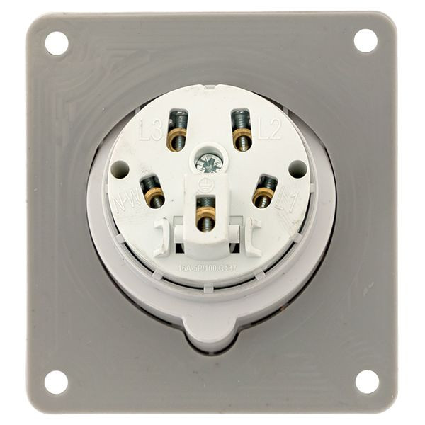 Розетка стационарная внутренняя угловая 4152 3Р+РЕ+N 16А 380В IP67 EKF PROxima Розетка стационарная внутренняя угловая 4152 3Р+РЕ+N 16А 380В IP67 EKF PROxima