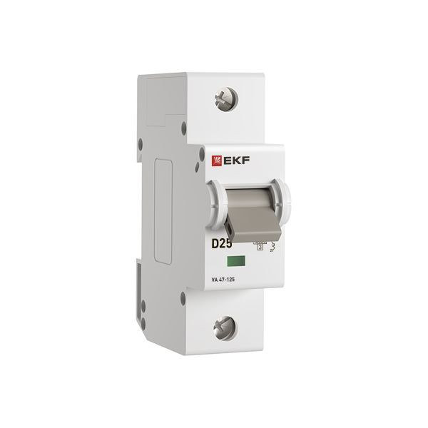 Автоматический выключатель ВА 47-125 1P 25А (D) 15кА PROXIMA EKF mcb47125-1-25D Автоматический выключатель ВА 47-125 1P 25А (D) 15кА PROXIMA EKF mcb47125-1-25D