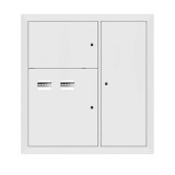 Щит этажный 2 кв, RAL9003 (1000х950х150) EKF Basic mb28-v-2-r9003