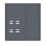 Щит этажный 4 кв, RAL7024 (1000х950х150) EKF PROxima mb29-v-4-ral7024