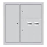 Щит этажный 2 кв, со слаботочным отсеком слева (1000х950х150) EKF Basic mb28-v-2z