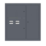 Щит этажный 2 кв, RAL7024 (1000х950х150) EKF PROxima mb29-v-2-ral7024