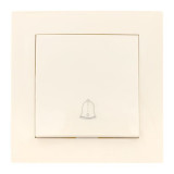 Валенсия кнопка звонка 10А кремовая EKF PROxima EWV10-026-20