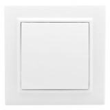 Минск Выключатель 1-клавишный СП проходной, 10А, белый EKF Basic