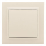 Выключатель 1-кл, СП проходной 10А бежевый Минск EKF ERV10-025-20