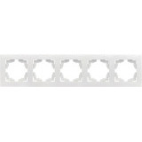 Валенсия рамка 5-местная белая EKF PROxima EWM-G-305-10