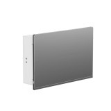 Корпус ArtShell Elegance встраиваемый силовой 22 модуля, серебряная металлическая дверь EKF artshell-e-22p-sm