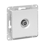 Механизм розетки TV, проходная, алюминий Эпика EKF