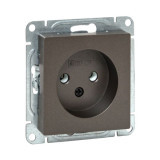 Механизм розетки, 16А, без заземления, без шторок, мокко Эпика EKF