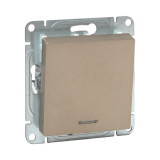 Механизм выключателя, одноклавишный, с подсветкой, шампань Эпика EKF