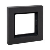 1 - местная рамка, IP44, чёрная, пластик Эпика EKF