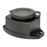 Роз, (колодка) одномест, с защит, крышкой каучуковая 230В 2P+PE 16A IP44 EKF Марс