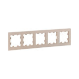 5 - местная рамка, кремовая, пластик Эпика EKF