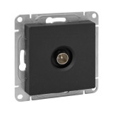 Механизм розетки TV, одиночная, чёрный Эпика EKF