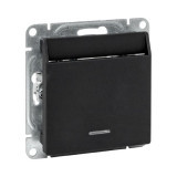 Механизм выключателя, карточный, с подсветкой, чёрный Эпика EKF