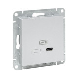 Механизм розетки USB-С, быстрая, алюминий Эпика EKF